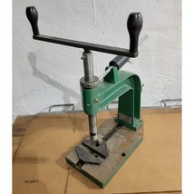 Manual Precision Desktop Hand Tapping Machine Green Cast Iron Metal Working - $170.99