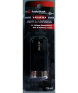 RadioShack 274-369 Y-Adapter - 3.5mm Stereo Male to Dual RCA Female - NEW - $7.46 CAD
