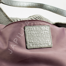 Coach 18886 Maggie Mia gathered Silver canvas shoulder bag Purse - £87.11 GBP
