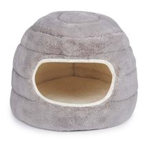 MPP Small Pet Beds Cuddler 2-in-1 Bolster Hideaway Round Nest Warm Dog &amp; Cat Cav - £37.12 GBP