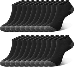 COOVAN 10 Pack Mens Ankle Low Cut Socks Athletic sock size 10-13/shoe si... - $26.89