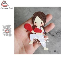 Women&#39;s Boxing Metal Cutting Dies Scrapbooking Die Cuts Card Making DIY ... - $9.79