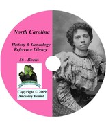 56 old books History &amp; Genealogy of NORTH CAROLINA NC - £5.30 GBP