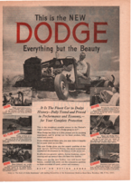 1940's This is the new  Dodge everything but beauty  print ad fc2 - $13.30