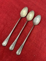 3 Louis XVI Community Plate Silver Plated 7 1/2&quot; Iced Tea Spoon VTG 1911... - $14.73