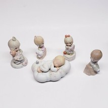 5 Vintage Precious Moments Figurines: Trinket Tooth Holder, Arms of Jesus, MORE - £39.38 GBP