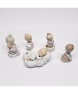 5 Vintage Precious Moments Figurines: Trinket Tooth Holder, Arms of Jesu... - $607.58 MXN