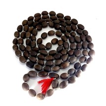 Kamal Gatta Necklace 68 Inch Lotus Seed Mala Guru Bead Rosary Yogi Meditation - £11.66 GBP