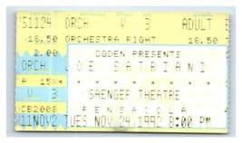 Joe Satriani Concerto Ticket Stub Novembre 24 1992 Pensacola Florida - £36.48 GBP