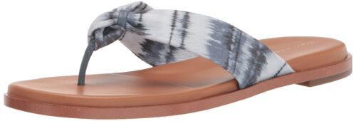 Primary image for Cole Haan Women's Fiona Thong Slide Sandal, China Blue Ikat Canvas Gum W25772