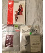  70s 80s Pantyhose Lot 3 Fashion Round The Clock Cheryl Tiegs new vintage - $19.79