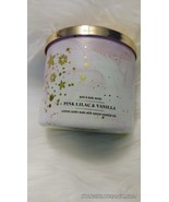 Bath &amp; Body Works Pink Lilac &amp; Vanilla Large 3-Wick 14.5 oz Candle - £18.38 GBP