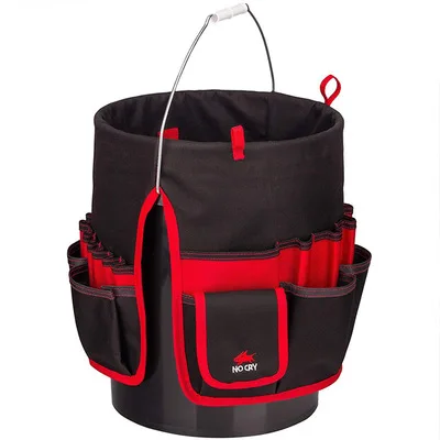 Bucket Organizer Pouch Storage Bag 42 Grids Pocket Gardening Tool Bag Pouch Hand - £58.23 GBP
