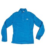 The North Face Women&#39;s Quarter Zip Fleece Pullover Blue Small S - $361.17 MXN