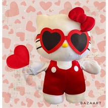 Gemmy Hello Kitty 19&quot; Hearts Bow Themed Greeter Plush - £49.74 GBP