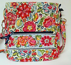 Vera Bradley HOPE GARDEN Hipster CROSS BODY Bright Floral Retired Messen... - £29.87 GBP