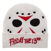 Friday The 13th Jason Mask Cuffed Beanie (2020) *Vorhees / Officially Licensed* - £13.63 GBP