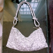 JIOMAY Silver Rhinestone Handbags for Women 2023 Designer  Glitter Bags Lady Fas - £146.01 GBP