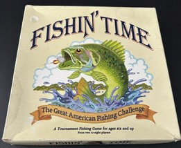 FISHIN&#39; TIME The Great American Fishing Challenge Board Game 1986 Comple... - $43.93