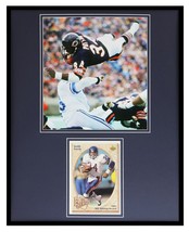 Walter Payton 16x20 Framed ORIGINAL 1992 Upper Deck Jumbo Card &amp; Photo Set Bears - £63.30 GBP