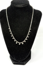 Vintage Clear Rhinestone Necklace - $450.64 MXN