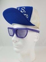 Authentic 1980&#39;s vintage Shutter Shades sunglasses purple slats NOS neve... - £12.50 GBP