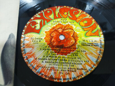 Claudina Y Alberto Gambino aqui Dove NOS Ven 1974 - LP vinilo 12 " VG/VG 3T Item image 3