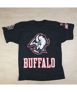 Vintage Pro Player NHL Buffalo Sabres Goathead Front Back Blk Shirt Size... - €76,43 EUR