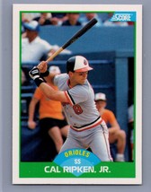1989 Score #15 Cal Ripken, Jr. Card Baltimore Orioles HOF - £0.92 GBP