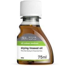 Winsor & Newton Drying Linseed Oil, 75ml, 2.54 Fl Oz (Pack of 1), Clear 2 - £24.15 GBP