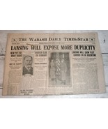Wabash, IN Daily Times-Star, Jan. 16, 1918 - Sec. of State Lansing Expos... - $299.35 MXN