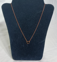NWT Kendra Scott Rose Gold Color Black Stone Pendant Necklace - $28.41
