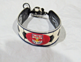 MLS New York Red Bulls Black and White Soccer Ball Bracelet by GameWear - £13.36 GBP