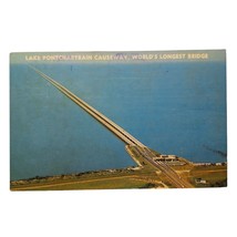 Postcard Lake Pontchartrain Causeway World&#39;s Longest Bridge New Orleans LA - £5.43 GBP