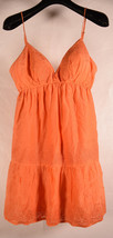 Bebe Womens Dress Laced Orange Cocktail XS - £26.31 GBP