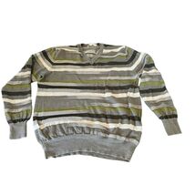 Calvin Klein Men's XL Wool Silk V-neck Textured Sweater Elastic Waistban... - $15.83