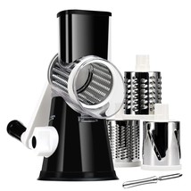 Rotary Cheese Grater With Handle - Vegetable Slicer Shredder Grater For Kitchen  - £39.33 GBP