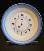 Country Scene Blue by M A HADLEY CLOCK 8:00 Salad Plate 7 7/8 in Discont... - $51.94