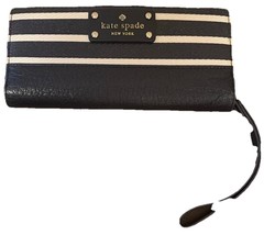 Kate Spade  Large Bifold Wallet multicolor Leather writlet - $842.42 MXN