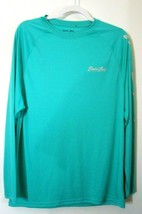 Fish Graphic Long Sleeve Jersey Shirt Aqua MED Bimini Bay Outfitters Men Hook&#39;M  - £17.26 GBP