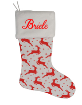 Briele Custom Christmas Stocking Personalized Burlap Christmas Decoration - $17.99