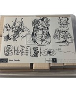 Stampin Up! Best Fiends 2006 Rubber Stamps Halloween Set Of 7 NEW - $890.95 MXN