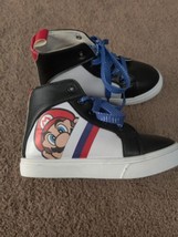 Super Mario Sneakers For Boys Size 13 Lace Up Barely Worn - $10.00