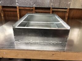 17.75 x 22.25 x 12 tall furnace stand return air box duct hvac - $132.66
