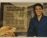 Elvis Presley Postcard Peanut Butter And Banana Sandwich Recipe - £2.72 GBP