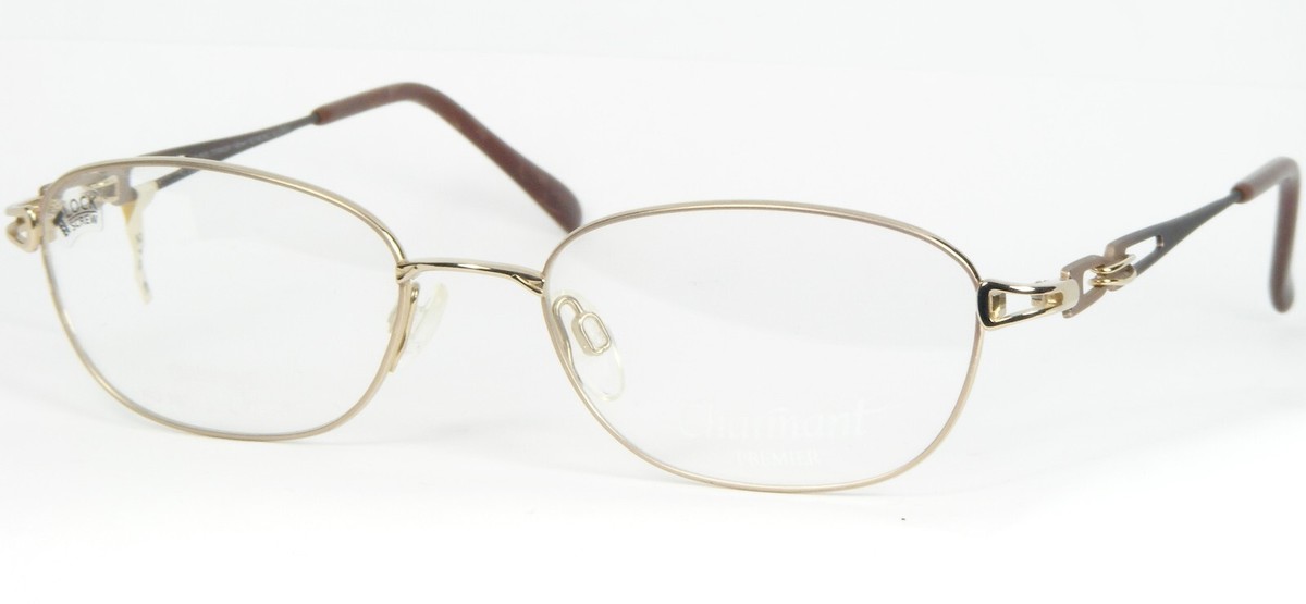 Vintage CHARMANT Titanium EU7676 CU GOLD UNIQUE EYEGLASSES 53-18-140mm (... - $86.75