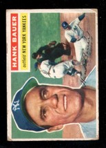 1956 TOPPS #177 HANK BAUER POOR YANKEES WHITE BACKS *X109255 - £7.83 GBP