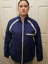 VTG Nike Navy Blue Windbreaker Jacket Y2K White Striped 56323 Men’s Size Large L - £23.73 GBP