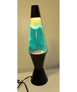 Vintage 90’s Aluminum Lava Lamp Black / Blue - £86.24 GBP