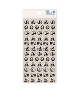 CLEAR PANDA STICKERS Craft Kids Scrapbook Vinyl Sticker Sheet Animal Kaw... - €2,11 EUR
